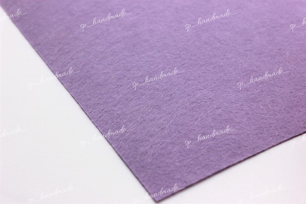 Сиреневый 1а. Фетр фиолетовый. Жесткий фетр, 1 мм. Фетр мягкий фиолетовый. Войлочная ткань фиолетовый.