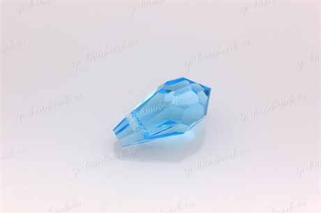 Подвеска  Preciosa Drop Pendant (984)  5,5*11 мм Aqua Bohemica / 1 шт (Чехия) DP-23 - фото 23239