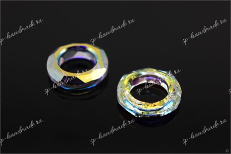 Колечки  Swarovski  4139  Crystal AB  14 мм  1 шт 4139-8 - фото 23595