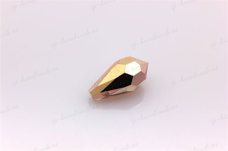 Подвеска  Preciosa Drop Pendant (984)  5,5*11 мм Crystal Capri Gold / 1 шт (Чехия) DP-20 - фото 23839