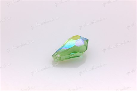 Подвеска  Preciosa Drop Pendant (984)  5,5*11 мм Peridot AB / 1 шт (Чехия) DP-63 - фото 23894