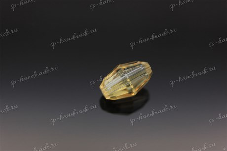 Бусины Preciosa Olive Crystal Blond Flare  7,5x5 мм  1 шт OB-6 - фото 23903