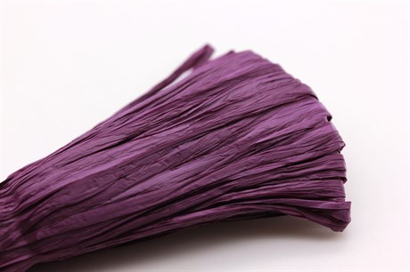 Рафия Purple Matte  5  мм  фасовка 1 метр    (Индия) - фото 23939