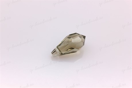 Подвеска  Preciosa Drop Pendant (984)  5,5*11 мм Black Diamond / 1 шт (Чехия) - фото 24137