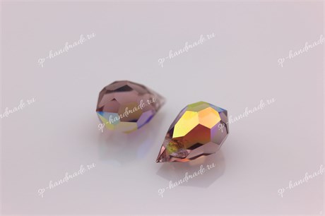 Подвеска  Preciosa Drop Pendant (681)  6*10 мм Light Amethyst AB / 1 шт (Чехия) DP-39 - фото 24330