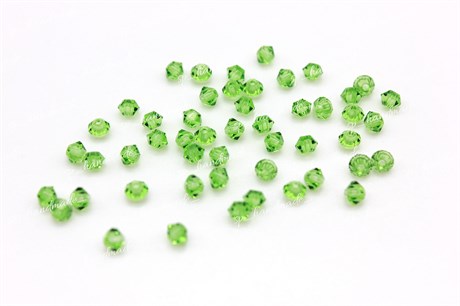 Биконусы Preciosa  Peridot 4 мм 10 шт PR-360 - фото 24367