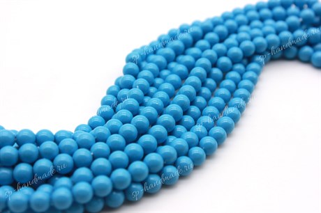 Хрустальный жемчуг Preciosa Maxima 5 мм Aqua Blue 20 шт - фото 24467