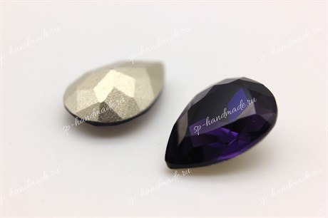 Капли Baroque Pearl  4320 Aurora Purple Velvet / 14x10 мм 1 шт (стекло K9) - фото 24486