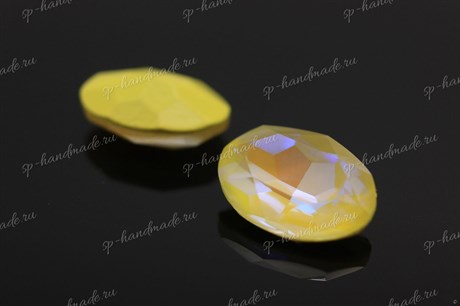 Овал 4120 Aurora Crystal Sunshine Delite / 14*10 мм 1 шт (стекло K9) - фото 24489