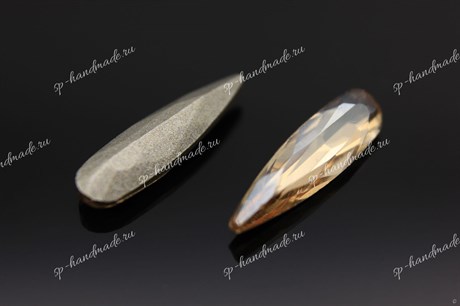 Капли дождя Raindrop 4331 15x4mm Crystal Golden Shadow 1 шт Aurora (стекло K9) AU-179 - фото 24543