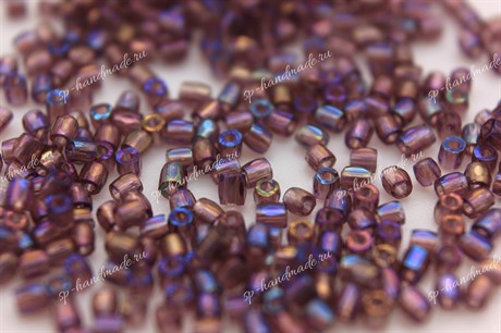 Бисер Preciosa Ornela  богемский (3-cuts)  12/0 (1,8-2,0 мм) 21060 5 гр, фиолетовый радужный - фото 24584