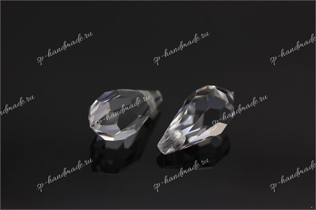 Подвеска  Preciosa Drop Pendant (984)  6,5*13 мм Crystal / 1 шт (Чехия) DP-61 - фото 24670