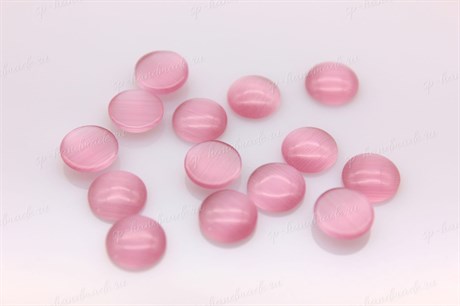 Шелковый кристалл 8 мм, Розовый, 1 шт - фото 24715