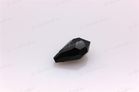 Подвеска  Preciosa Drop Pendant (984)  6*10 мм Jet / 1 шт (Чехия) 984-5 - фото 24717