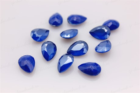 Капли Baroque Pearl 4320 Aurora Crystal Royal Blue / 10x7 мм 1 шт (стекло K9) - фото 24955