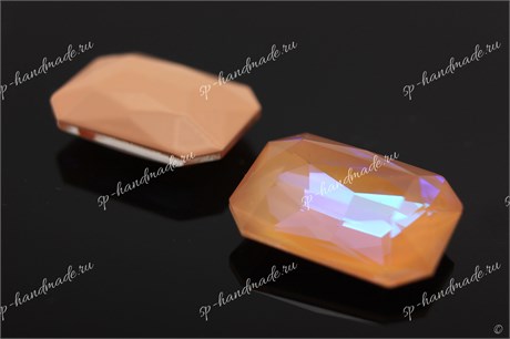 Октагон 4627 Aurora Crystal Peach Delite / 18*13 мм 1 шт (стекло K9) AU-113 - фото 25054