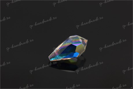 Подвеска  Preciosa Drop Pendant (984)  5,5*11 мм Crystal AB / 1 шт (Чехия) 984-1 - фото 25206