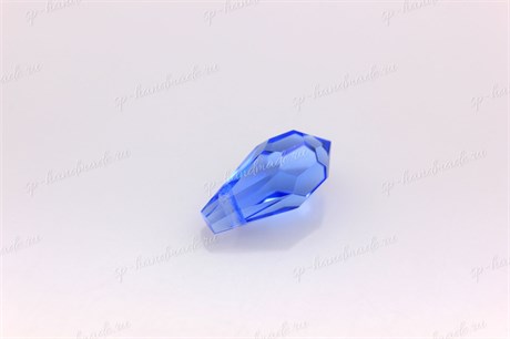 Подвеска  Preciosa Drop Pendant (984)  5,5*11 мм Sapphire / 1 шт (Чехия) DP-22 - фото 25243