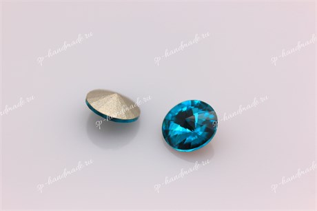 Риволи хрустальный Preciosa Blue Zircon / Maxima 12 мм 1 шт (Чехия) PR-900 - фото 25440