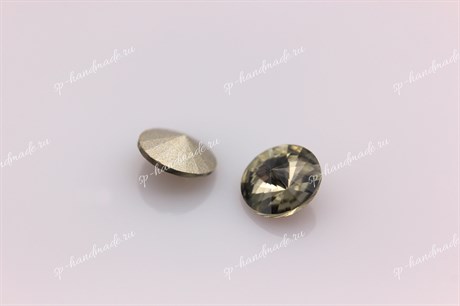 Риволи Preciosa Black Diamond / Maxima 12 мм 1 шт (Чехия) - фото 25654