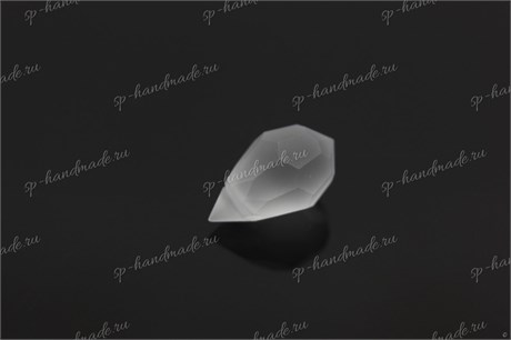 Подвеска  Preciosa Drop Pendant (681)  6*10 мм Crystal Matt / 1 шт (Чехия) 681-1 - фото 25739