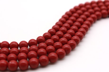 Хрустальный жемчуг Preciosa Maxima 6 мм Cranberry 10 шт - фото 26202