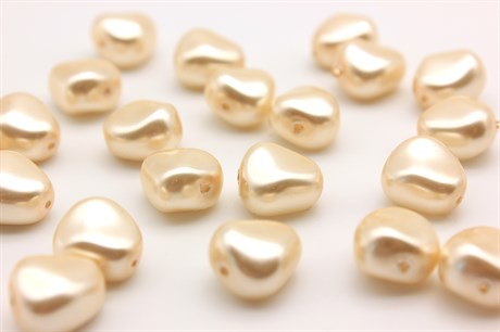 Хрустальный жемчуг Preciosa Maxima (Pearl Elliptic) 11х9,5 мм Cream, 1 шт - фото 26241