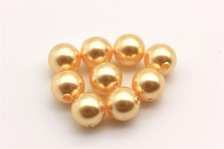 Жемчуг Swarovski 5810 6 мм Gold Pearl 10 шт SW-268 - фото 26290