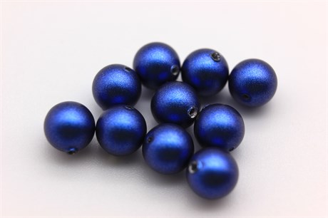 Жемчуг Swarovski 5810 6 мм Iridescent Dark Blue Pearl 10 шт SW-265 - фото 26291