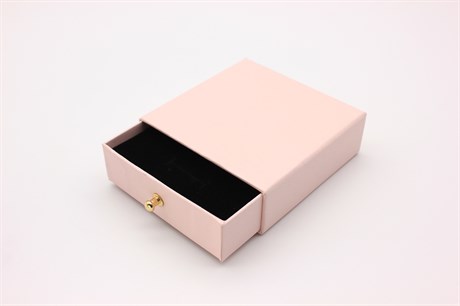 Коробка-слайдер с поролоном 9x9x3 см (розовая) - фото 26597