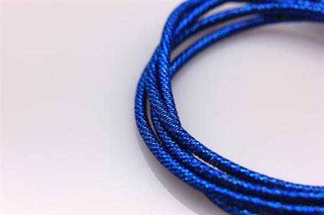 Канитель упругая, цвет синий 1 мм, 5 гр (Индия) - фото 26661