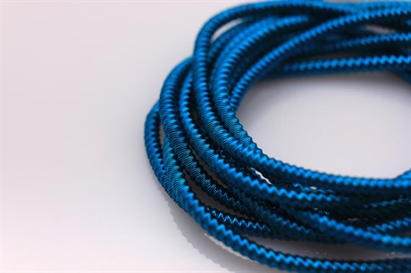 Канитель фигурная витая, цвет морская волна Scuba Blue, 1,5 мм, 5 гр (Индия) - фото 26682