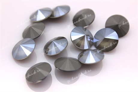 1122 Rivoli 12 мм - Lacquer Dark Grey F (#001L111S)  Swarovski 4917 - фото 29116