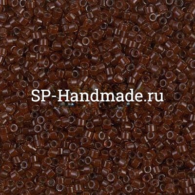 Бисер Miyuki Delica 11/0 DB1392 - Dark Topaz Lined Rootbeer 5 гр (Япония) DB1392 - Dark Topaz Lined Rootbeer - фото 29142