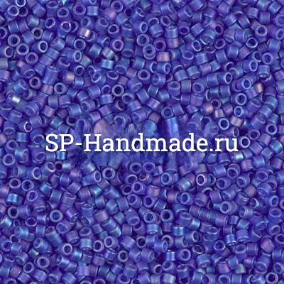 Бисер Miyuki Delica 11/0 DB0864 - Matted Transp Cobalt AB 5 гр (Япония) DB0864 - Matted Transp Cobalt AB - фото 29168