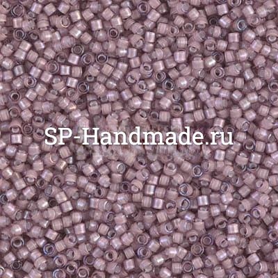 Бисер Miyuki Delica 11/0 DB1791 - White Lined Smoky Amethyst AB 5 гр (Япония) DB1791 - White Lined Smoky Amethyst AB - фото 29608
