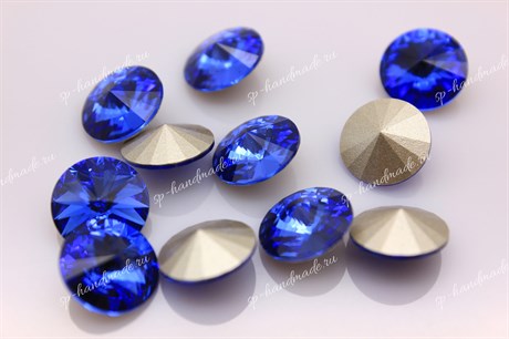 1122 Rivoli 12 мм - Majestic Blue (#296) Swarovski 4955 - фото 29680