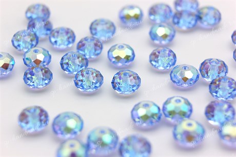 Бусины Preciosa Bellatrix Bead / 6 мм / Light Sapphire AB /  1 шт - фото 30155