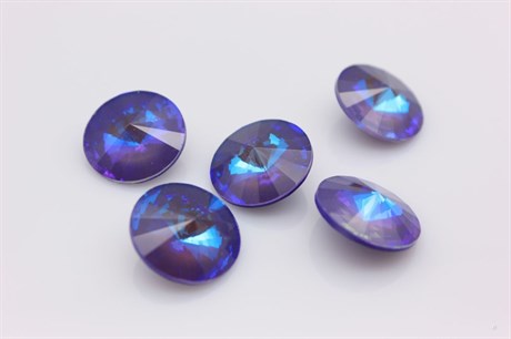 Риволи Aurora 18 мм Crystal Lilac Delite 1 шт (стекло K9) - фото 30262