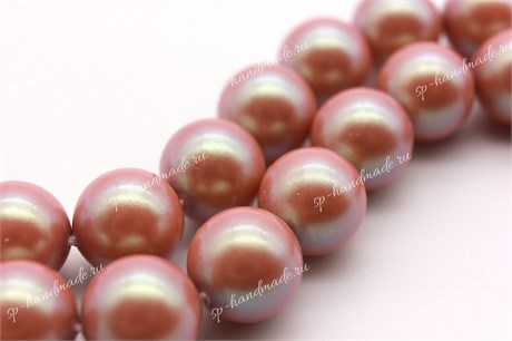 Хрустальный жемчуг Preciosa Maxima 12 мм Pearlescent Pink 1 шт P-184 - фото 30666