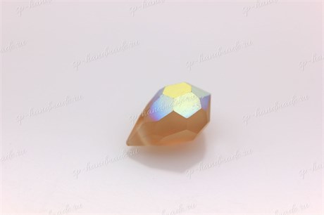 Подвеска  Preciosa Drop Pendant (681)  6*10 мм Light Colorado Topaz AB Matt / 1 шт (Чехия) DP-9 - фото 31557