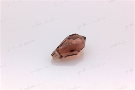 Подвеска  Preciosa Drop Pendant (984)  5,5*11 мм Light Burgundy/ 1 шт (Чехия) DP-31 - фото 32320