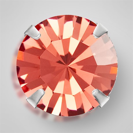 Шатоны хрустальные Preciosa  Padparadsha / цвет оправы - серебро    / Maxima ss12/3,0-3,2 мм 10 шт  (Чехия) PR-993 - фото 33858