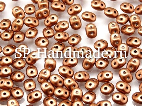 Бусины SuperDUO  2.5x5 мм CRYSTAL BRONZE COPPER  00030 / 01780 5 гр. (Чехия) M-75 - фото 34592