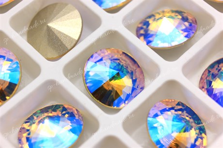 Риволи Aurora Crystal Paradise Shine /  14 мм 1 шт  (стекло K9) - фото 34722