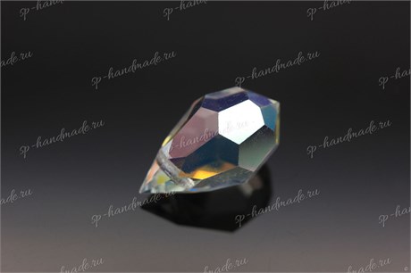 Подвеска  Preciosa Drop Pendant (681)  9*15 мм Crystal AB / 1 шт (Чехия) 681-17 - фото 34739