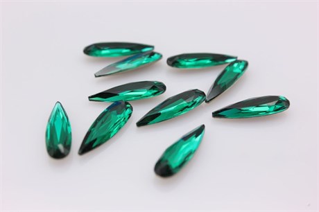 Raindrop 4331 20x6mm Emerald 1 шт Aurora (стекло K9) - фото 35158