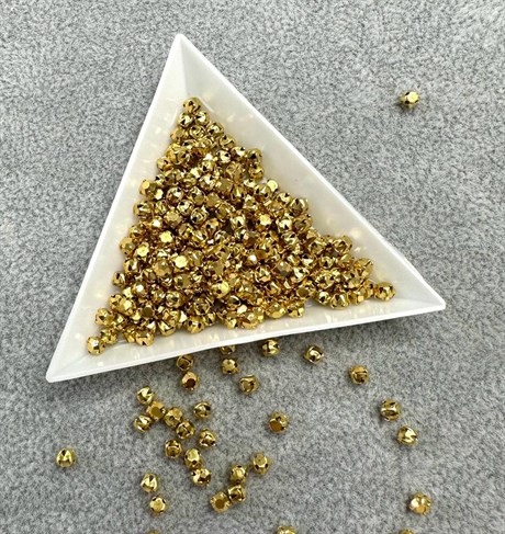 Шатоны пришивные Preciosa Maxima Crystal Aurum  / оправа - цвет gold ss12/3,0-3,2 мм 10 шт (Чехия) - фото 37344
