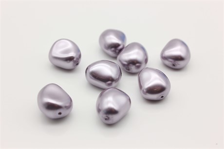 Хрустальный жемчуг Preciosa Maxima (Pearl Elliptic) 16х14 мм Lavender, 1 шт - фото 37524