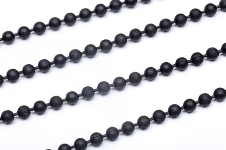 Цепочка шарик 2,3 мм, цвет черный, устойчивое покрытие, 10 см (Ю.Корея) - фото 38184